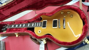 Gibson Les Paul Standard Gold top W/hard case Electric Guitar Used From Japan - Picture 1 of 16