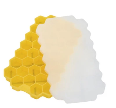 1 PIECE ICE CUBE ICE MAKER LARGE HONEYCOMB SILICONE TRAY - Image 1 of 4