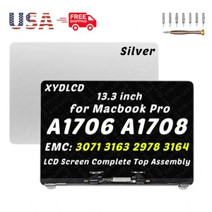 AAA Silver Display For MacBook Pro Retina 13" A1706 A1708 LCD Assembly 2016-2017 - Picture 1 of 5