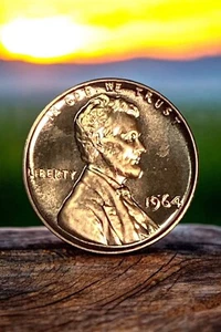 Centavo conmemorativo Lincoln 1964-P gema brillante sin circular prueba de camafeo profundo - Imagen 1 de 2
