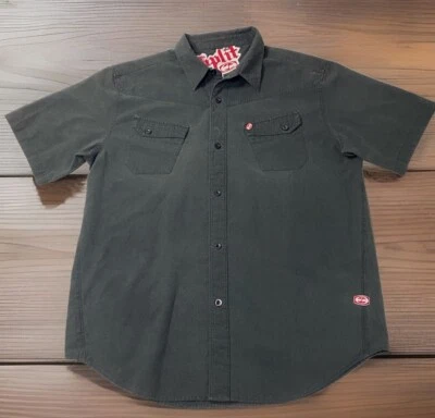 Vintage Y2K Split Skating Shirt 90’s Men’s XL Faded Black Grunge - Image 1 of 4