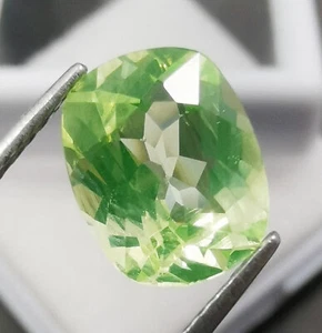 Certified 3.00 Ct Natural Mint Yellowish Green Untreated Tourmaline Gemstones - Picture 1 of 6
