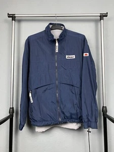 Ellesse Vintage Mens Reversible Nylon-Fleece Jacket Size M - Picture 1 of 7