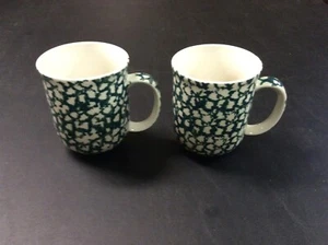 Set of 2 Folk Craft Moose Country Mugs by Teinshan made in China (Very Good) - Picture 1 of 9