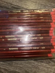 RARE Unopened Bag Of 100 Eberhard Faber Design Watercolor Pencils Scarlet Lake - Picture 1 of 4