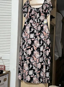 Vibe Sportswear Maxikleid Größe 2X brandneu Blumen. - Bild 1 von 2