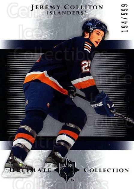2005-06 UD Ultimate Collection #158 Jeremy Colliton - Image 1 of 1