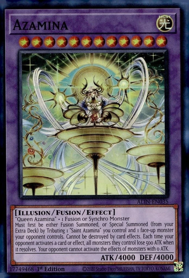 Yugioh! - Azamina (Card) - ALIN-EN035 - Super Rare - 1st Edition - NM/M - Image 1 of 1