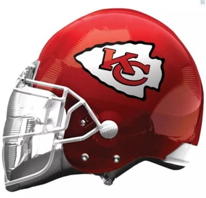 2 pc Kansas City Chiefs Party 24" Football Helmet Foil Super Shape Balloon NFL - Picture 1 of 1