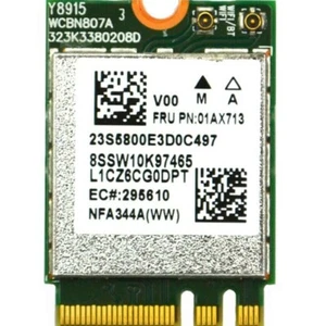 TARJETA PORTÁTIL QUALCOMM ATHEROS QCNFA344A NGFF M.2 WLANTOOTH 4.1 TARJETA WIFI WIFI 01AX713 - Imagen 1 de 1