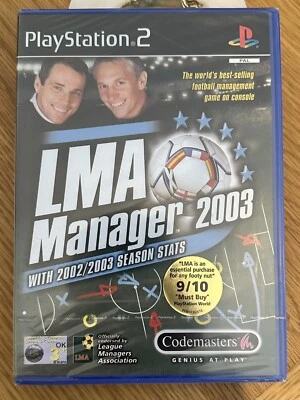 LMA Manager 2003 Ps2 Game New Factory Sealed U.K. Pal Playstation 2. - Image 1 of 4