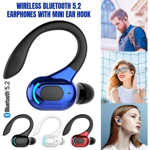 F8 Auriculares Impermeables Bluetooth 5.2, Auriculares Inalámbricos Estéreo HIFI Bass con - Imagen 1 de 17