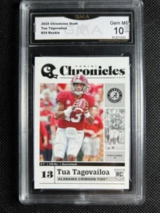 2020 Chronicles DP #24 Tua Tagovailoa RC Alabama Crimson Tide GMA 10 GEM MINT - Picture 1 of 2