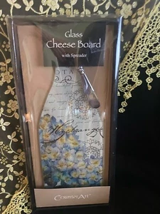 Tablero de queso de vidrio de venta libre con esparcidor hortensias botánicas de Tim Coffey - Imagen 1 de 6