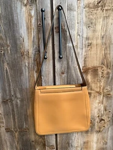 Adrienne Vittadini Handbag Beige Smooth Leather tote shoulder bag purse - Picture 1 of 6