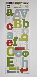 Hacer recuerdos Scrapbook Basics TODO SOBRE ALPHA pegatinas - VACACIONES - 94 piezas - Imagen 1 de 2