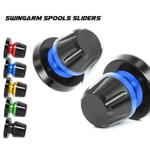 Blue L-Sonic M6 Rear Swingarm Spools For NIKEN GT 18 19 20 21 22 23 - Picture 1 of 6