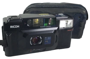 Ricoh FF-3 AF 35mm Film Point and Shoot Camera Black Tested - Picture 1 of 24