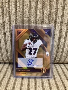 2020 Panini Gold Standard JK Dobbins No. 109 Rookie Auto #’d /25 RC Ravens LAC - Picture 1 of 3