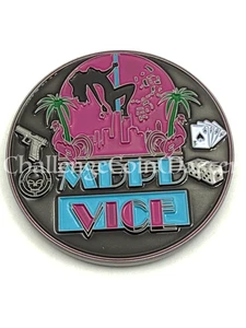 F89 Miami Dade Police VICE Sheriff's Office Florida State Challenge Coin - Picture 1 of 2