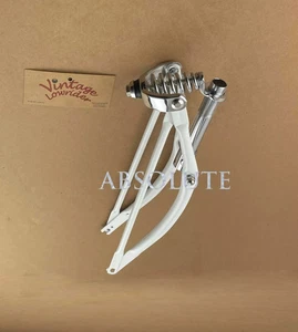 Original Lowrider 20" Classic 1" Chrome/White Suspension Retro Springer Fork. - Picture 1 of 1