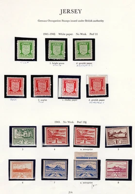Jersey: 1941-3, German Occupation Issues, MNH - Image 1 of 3
