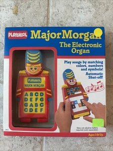 RARE VINTAGE 1989 MAJOR MORGAN THE ELECTRONIC ORGAN PLAYSKOOL BRAND NEW - Picture 1 of 3