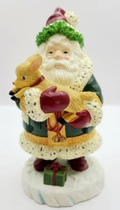 LENOX "The Collectors Treasury of Santas" 1996 Santa Claus with Deer Figure - Picture 1 of 9