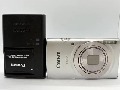 [Mint]Canon PowerShot IXY 200 ELPH 185 Digital Camera 20MP Silver From JAPAN - Image 1 of 4