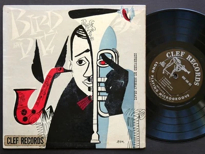 CHARLIE PARKER DIZZY GILLESPIE Bird And Diz 10" LP CLEF MG C-512 Thelonious Monk - Image 1 of 2