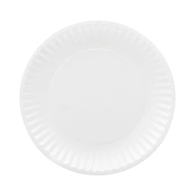 AJM Packaging Corporation CP6GOAWH 6" Coated Paper Plates (100/PK, 12 PK/CT) New