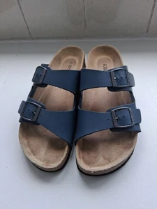 Josef Seibel ladies Blue 2 strap buckle sandals size 7 UK/40 EU - Picture 1 of 11