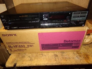 Reproductor grabadora de casete de video estéreo VCR SONY Betamax SL-HF450 - Se ilumina la cara - Imagen 1 de 7