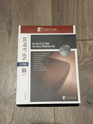 Noctua NF-A4x10 5V PWM, Premium Quiet Fan with USB Power Adaptor 40x40x10 mm - Image 1 of 3