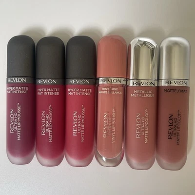 (6) REVLON Ultra HD Matte Lipcolor Long lasting Creamy Lipstick ( 6 Colors ) - Image 1 of 2