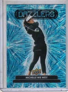 2024 UD Upper Deck PGA golf Michelle Wie West BLUE Dazzlers insert card #DZ-21 - Picture 1 of 2