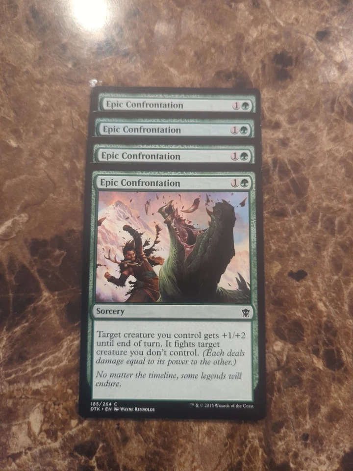 (4) Epic Confrontation *PLAYSET* Dragons of Tarkir Regular NM MTG  - Image 1 of 1