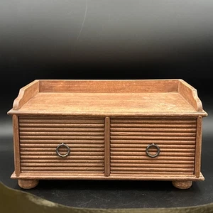 Wooden Two drawer With secret compartment vanity box - Picture 1 of 17