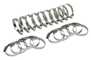HPS Stainless Steel Embossed Hose Clamps SAE 6 20pc 1/2" - 13/16" (13mm-20mm) - Picture 1 of 3