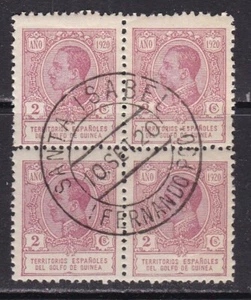 1920 - España - Guinea - Edifil 142 - Usados - Bloque 4 - Santa Isabel - Imagen 1 de 2
