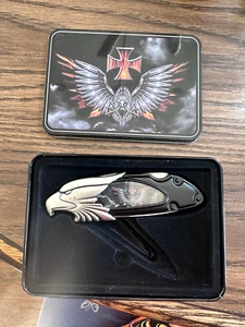 Vintage King Stone Collections Eagle Locking Blade  Pocket Knife ✔ - Picture 1 of 6