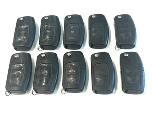 10 x Ford 3 button flip keys C-Max, Focus, Fiesta with 4D63 chips - Picture 1 of 2