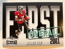 Michael Vick 2023 Leaf Draft First Overall #9 Virginia Tech Atlanta Falcons