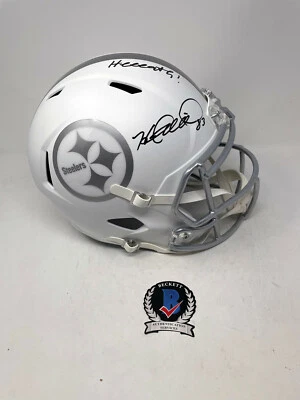 Casco HEATH MILLER Pittsburgh Steelers FIRMADO True Ice Tamaño Completo Certificado de Autenticidad Bas Foto 1 de 4