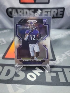 🔥2021 Panini Prizm #340 Rashod Bateman Base Rookie RC Baltimore Ravens - Foto 1 di 2
