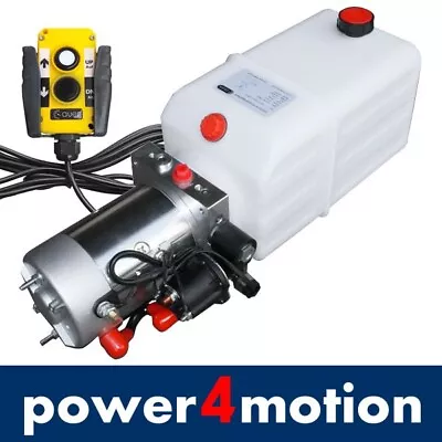 AUER ⚡Gruppo idraulico 11L, pompa idraulica 24V 180 bar 2000W camion, ribaltabile, rimorchio