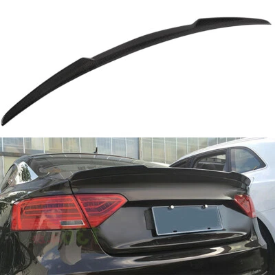 For 2008-16 Audi A5 Quattro Coupe V-Type Glossy Carbon Fiber Trunk Lid Spoiler Foto 1 de 4