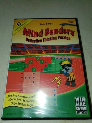 Critical Thinking MIND BENDERS Deductive Thinking Puzzles (CD-ROM) NEW & Sealed  - Image 1 of 2