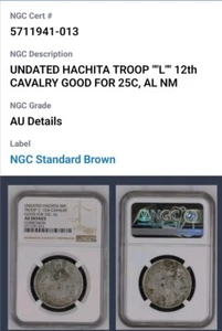 Hachita NM Tropa L 12ª CAV Campamento Intercambio Nuevo México 50c Ficha Militar CB1185 - Imagen 1 de 7