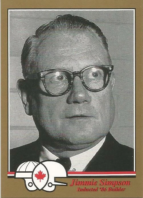 JIMMIE SIMPSON HAMILTON TIGERS & FLYING WILDCATS   CFL HALL OF FAME CARD #17D — 第 1/1 张图片